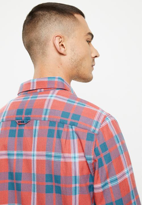 Superdry. - Vintage lumberjack shirt - flint check faded rose