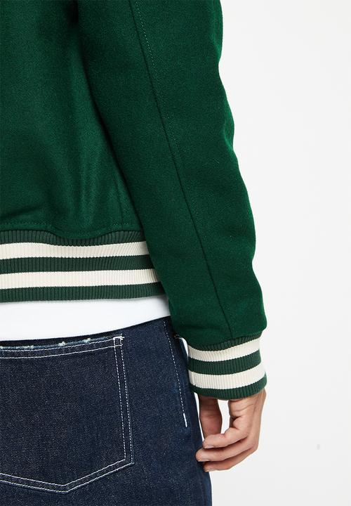 Superdry. - College varsity bomber - enamel green