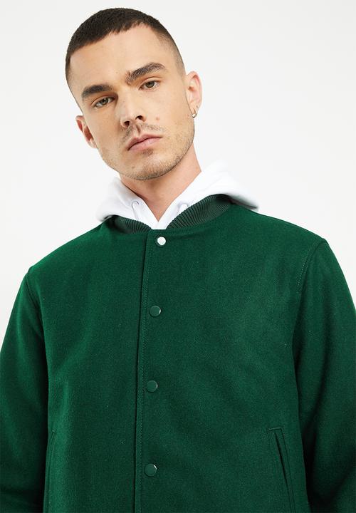 Superdry. - College varsity bomber - enamel green