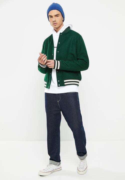 Superdry. - College varsity bomber - enamel green