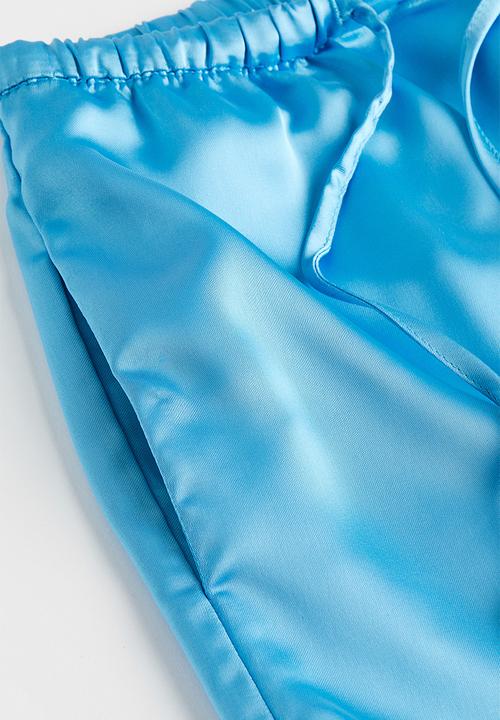 H&M - Pull-on satin trousers - blue