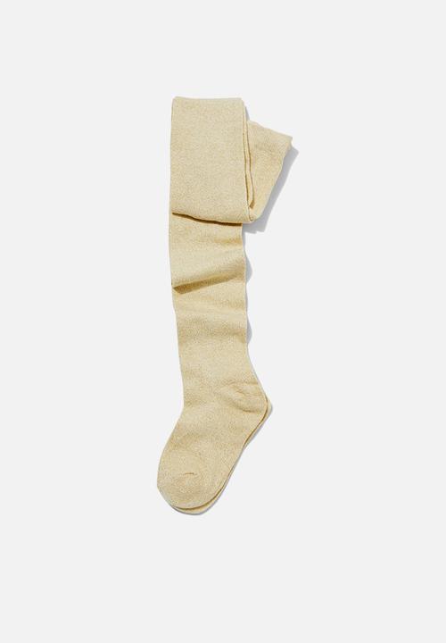 Cotton On - Solid tights - new gold shimmer