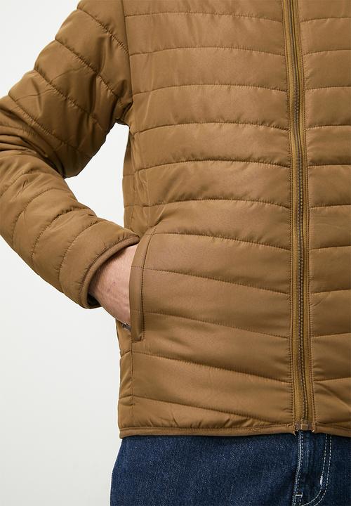 Superbalist - Hobbs lightweight hooded puffer jacket - taupe
