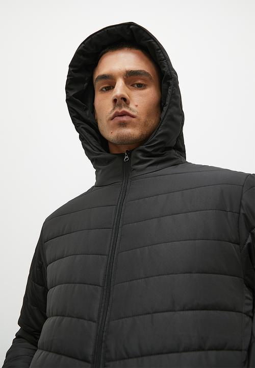 Superbalist - Hobbs lightweight hooded puffer jacket - black