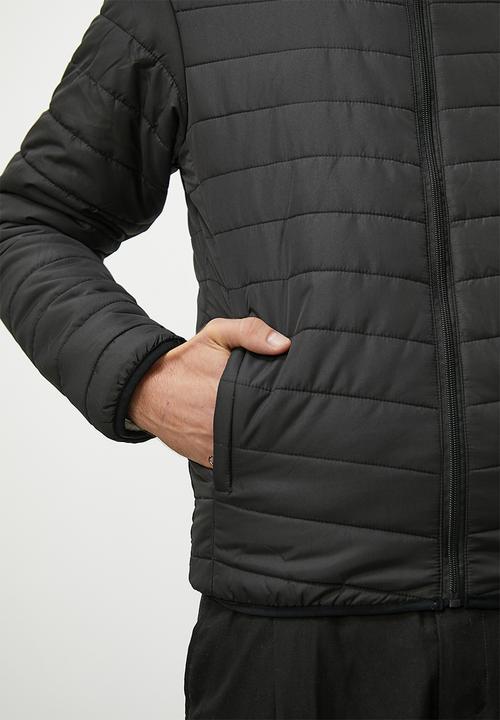 Superbalist - Hobbs lightweight hooded puffer jacket - black