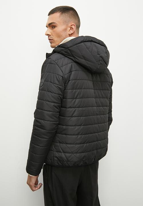 Superbalist - Hobbs lightweight hooded puffer jacket - black