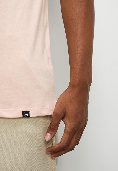 STYLE REPUBLIC - Jovi raw edge v neck tee - dusty pink