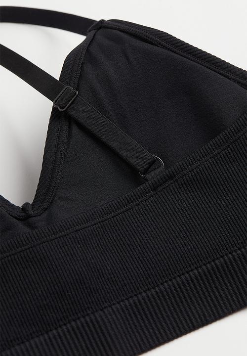 H&M - H&m+ padded bra - black