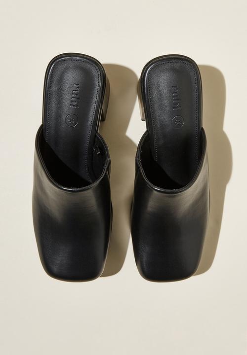 Cotton On - Hanna closed toe platform mule - black