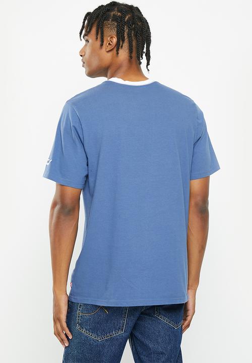 Levi’s® - Short sleeve relaxed fit tee bw stripe - true navy