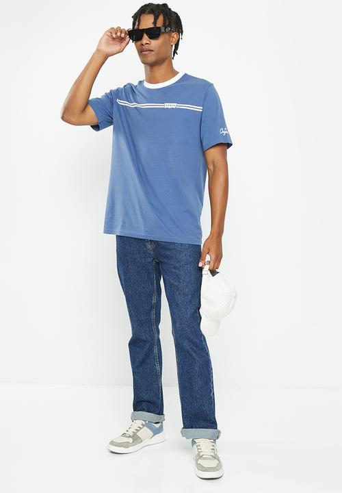 Levi’s® - Short sleeve relaxed fit tee bw stripe - true navy