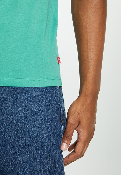 Levi’s® - Graphic crewneck tee chest stripe bw - green