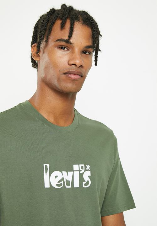 Levi’s® - Short sleeve relaxed fit tee poster logo dist - green