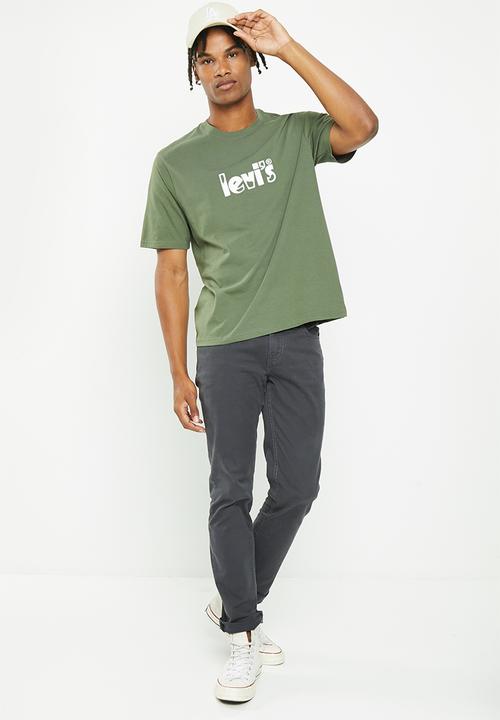 Levi’s® - Short sleeve relaxed fit tee poster logo dist - green