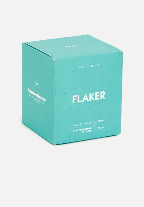 Typo - Tell it like it is candle - teal flaker