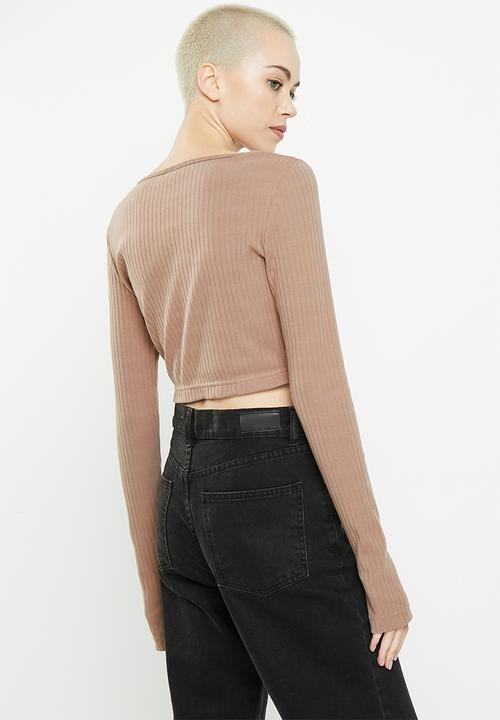 Reebok - Cl wde trend long sleeve  top - taupe