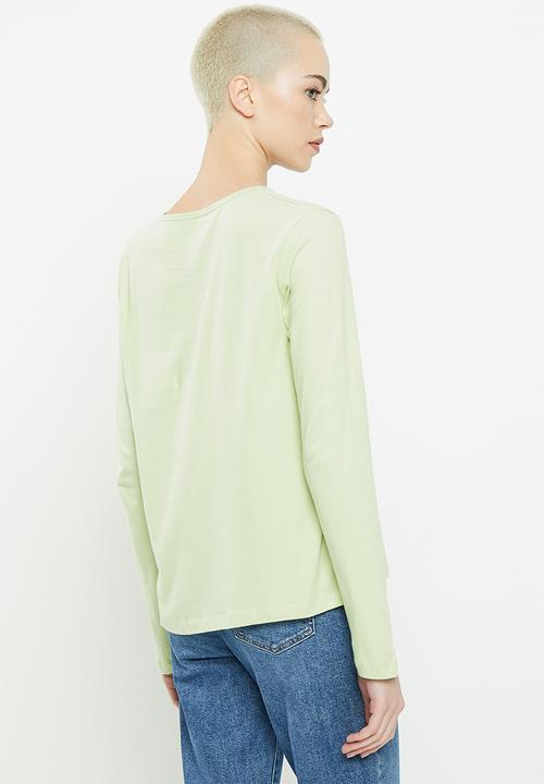 RVCA - Oasis long sleeve tee -  light green