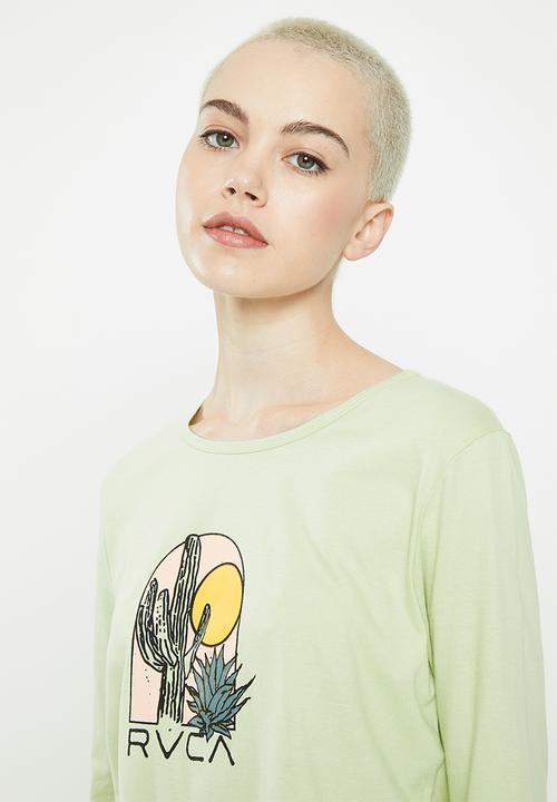 RVCA - Oasis long sleeve tee -  light green