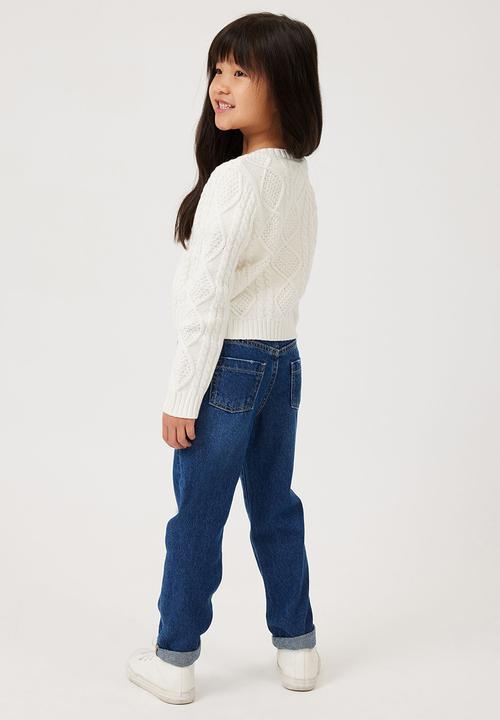 Cotton On - India mom jean - midnight blue wash