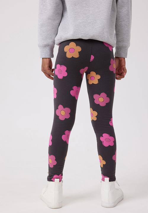 Cotton On - Fleece legging - phantom/prep floral