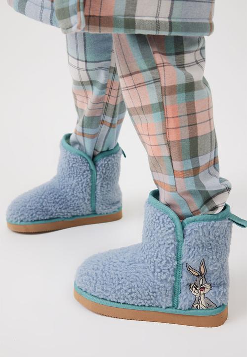 Cotton On - Licensed stevie slipper boot - lcn wb bugs bunny/dusty blue