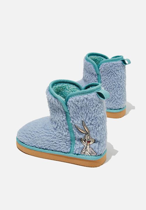 Cotton On - Licensed stevie slipper boot - lcn wb bugs bunny/dusty blue