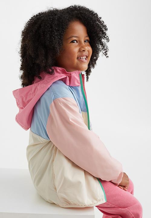 H&M - Block-coloured windbreaker - light beige/block-coloured