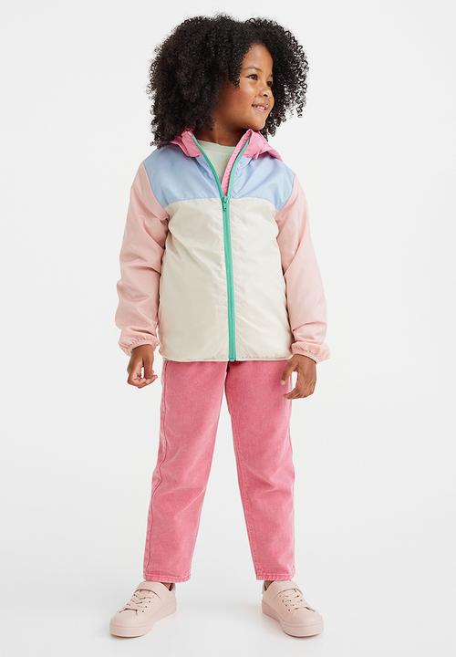 H&M - Block-coloured windbreaker - light beige/block-coloured