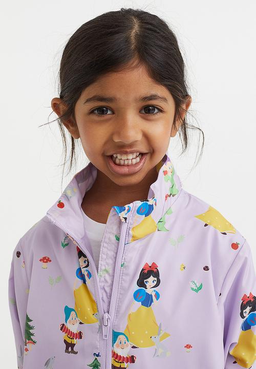 H&M - Patterned windbreaker - light purple/snow white