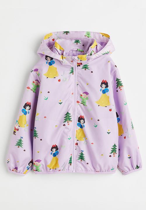H&M - Patterned windbreaker - light purple/snow white