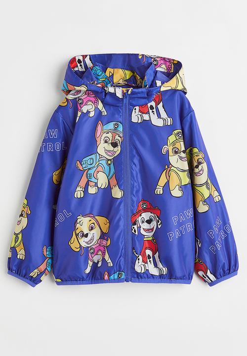 H&M - Patterned windbreaker - bright blue/paw patrol