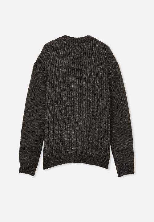 Cotton On - Blakely knit crew - phantom marle