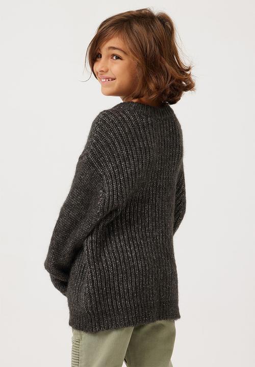 Cotton On - Blake Knit Crew - Phantom Marle