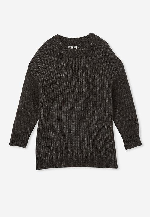 Cotton On - Blake Knit Crew - Phantom Marle