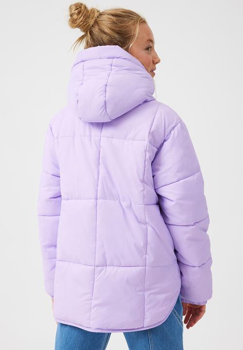 Cotton On - Alexis super puffer jacket - lilac drop