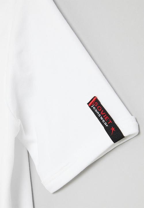 SOVIET - Boys muscle fit tee - white