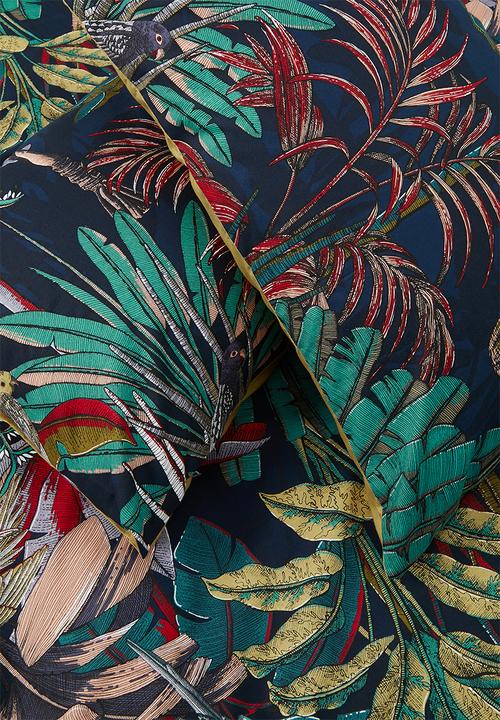 Sixth Floor - Candice multi palm printed cotton duvet set - multi