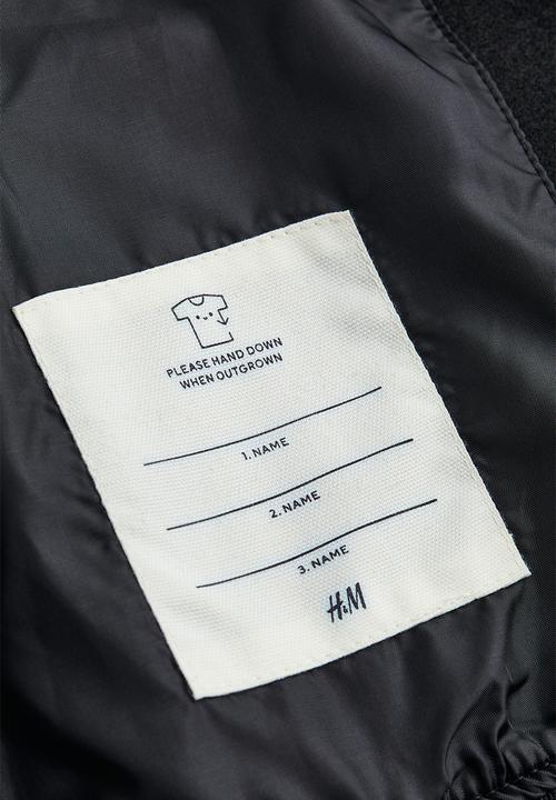 H&M - Appliquéd baseball jacket - black/new york