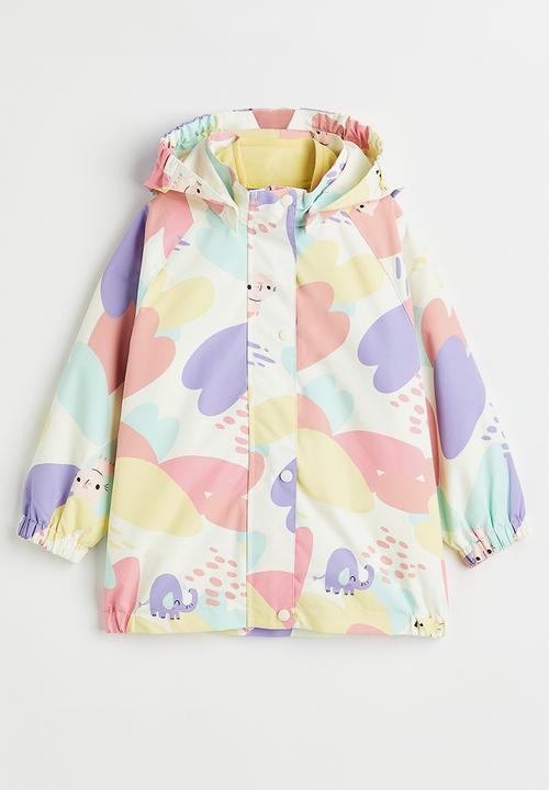 H&M - Water-repellent 3-in-1 jacket set - white/patterned