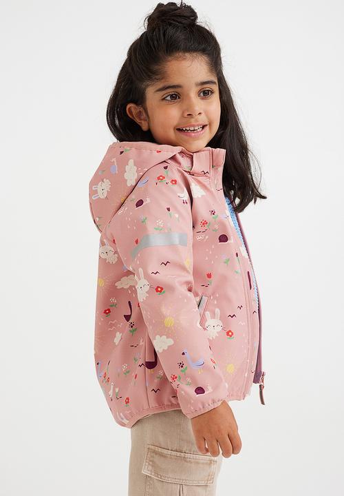 H&M - Water-resistant softshell jacket - dusty pink/patterned