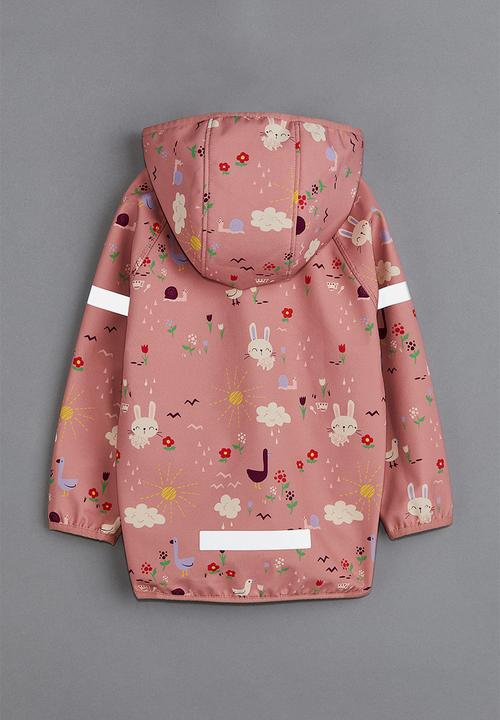 H&M - Water-resistant softshell jacket - dusty pink/patterned