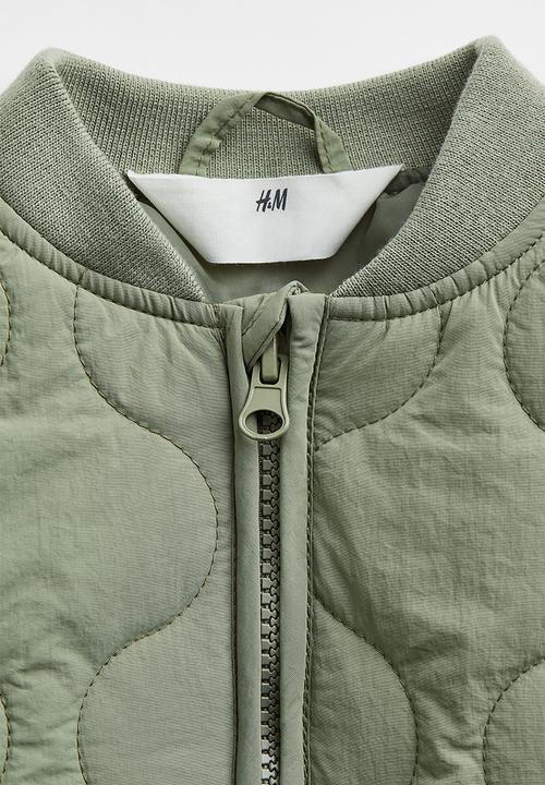H&M - Quilted jacket - khaki green