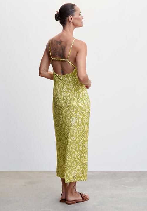 MANGO - Dress honey-h - light pastel green