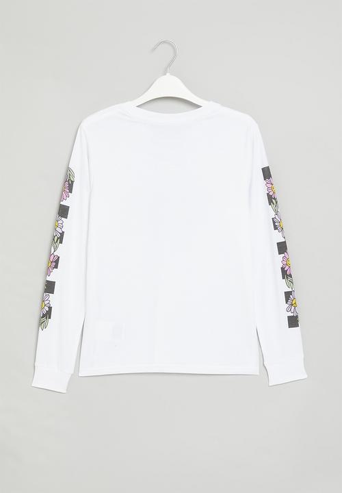 Vans - Elevated floral ls bff - white
