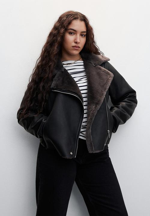 MANGO - Plus jacket cadi - black