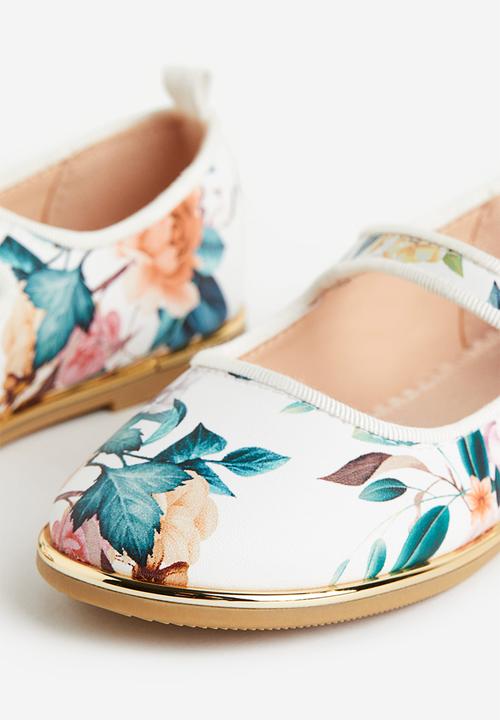 H&M - Ballet pumps - white/floral