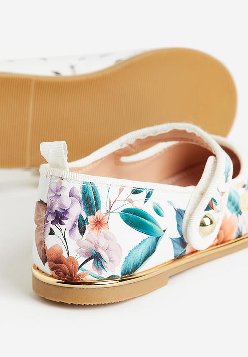 H&M - Ballet pumps - white/floral