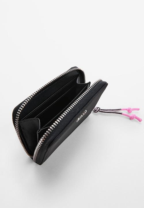 MANGO - Padded logo wallet - black