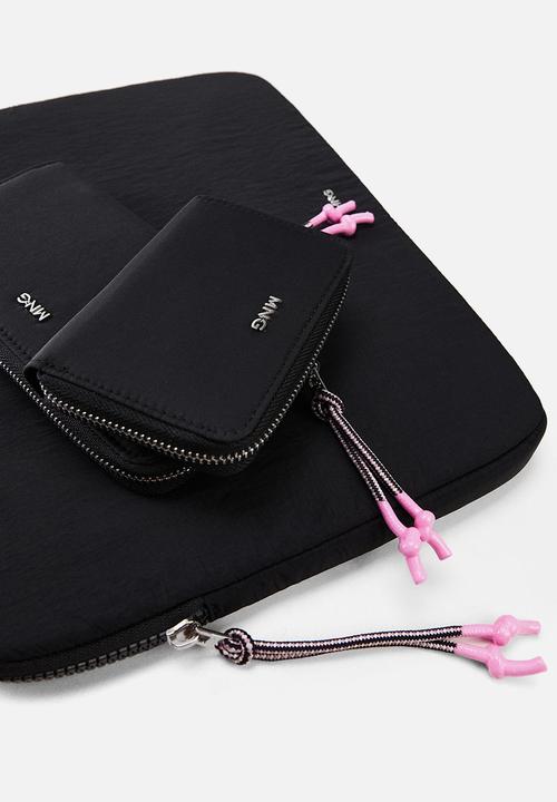 MANGO - Padded logo wallet - black