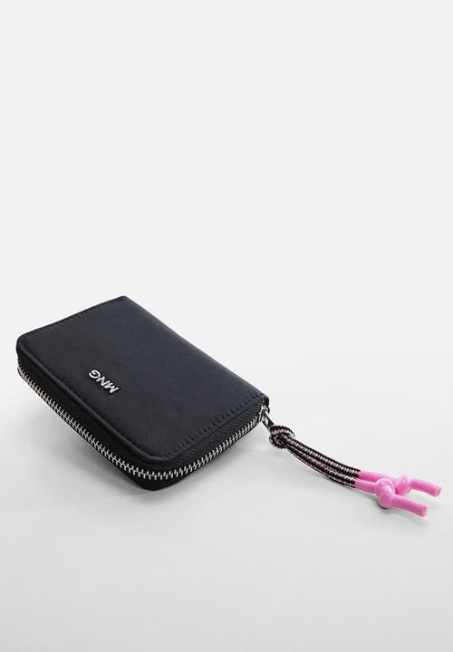 MANGO - Padded logo wallet - black
